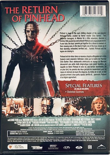 Hellraiser Revelations (DVD, 2011) Horror Dimension Extreme En/Fr Rare OOP *NE1 image 1