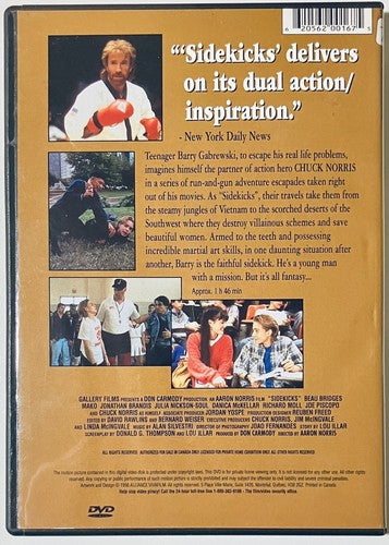Sidekicks (Dvd, 1992) Chuck Norris, Jonathan Brandis, Region 1 RARE OOP*RG3 image 3