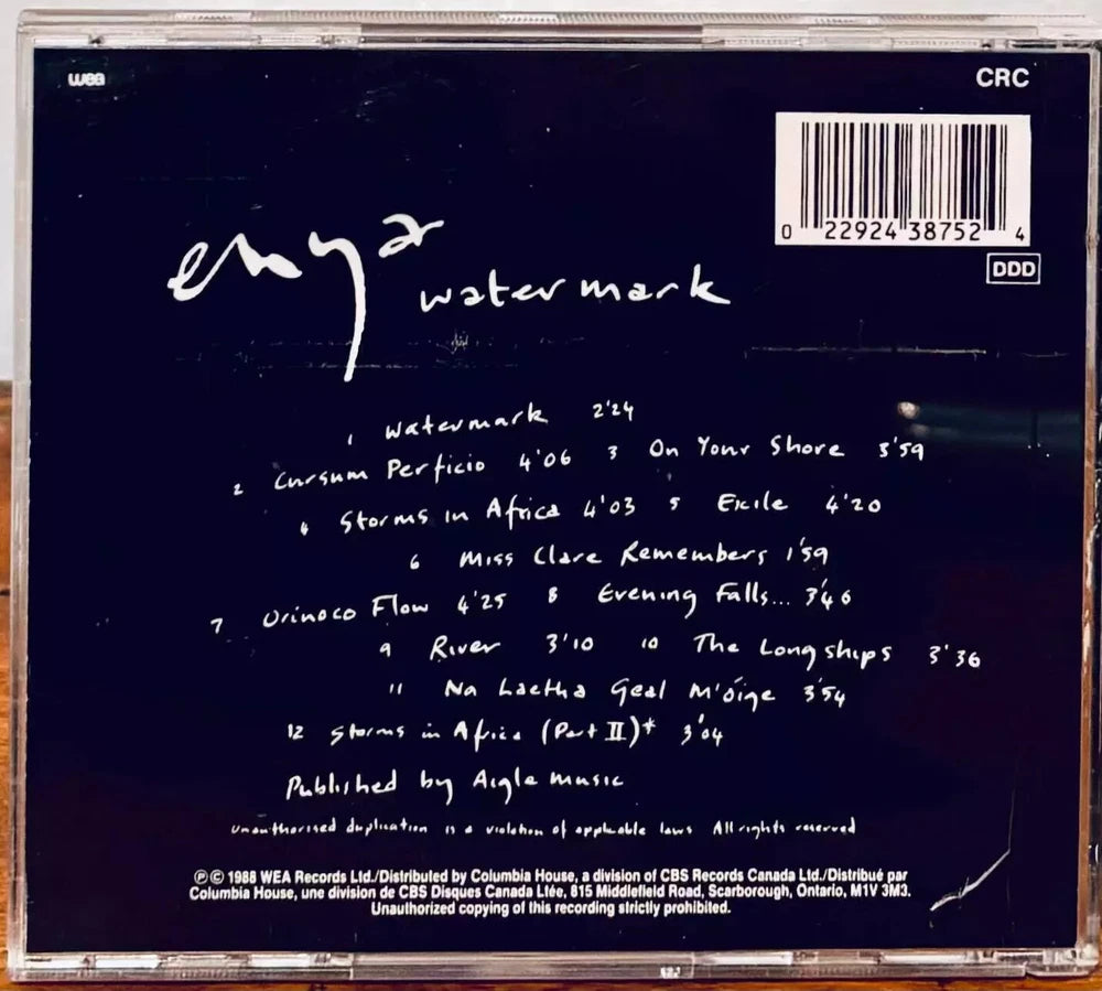 Enya - Watermark (CD 1989 ) WEA Records New Age Ambient Celtic *BDP image 1