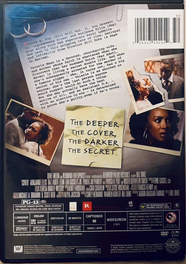 Cover (DVD, 2007) Crime/Thriller Lou Gossett Jr Fox *MA1 image 1