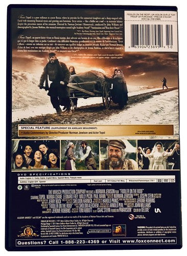 Fiddler on the Roof (DVD, 1971, Bilingual) Topol, Norma Crane, Leonard Frey MGM image 1