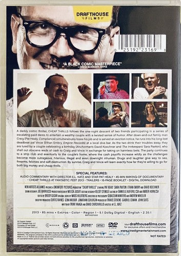 Cheap Thrills (DVD, 2013) w/ Booklet Unrated Pat Healy Draft House Films No. 18 image 3