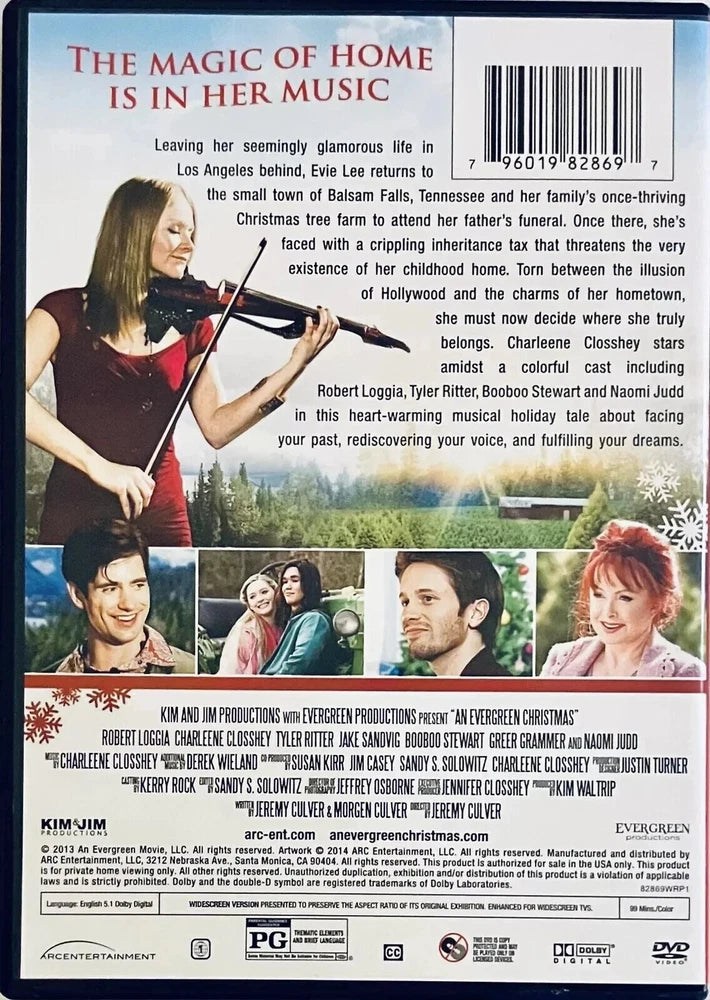 An Evergreen Christmas (DVD 2014) Naomi Judd Robert Loggia *GR1 image 1