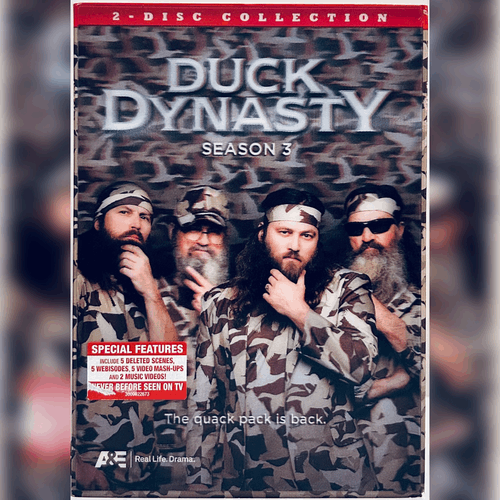 Duck Dynasty: Season 3 (DVD, 2013) w/ Lenticular Slipcover 2-Disc Set TV A&E image 0