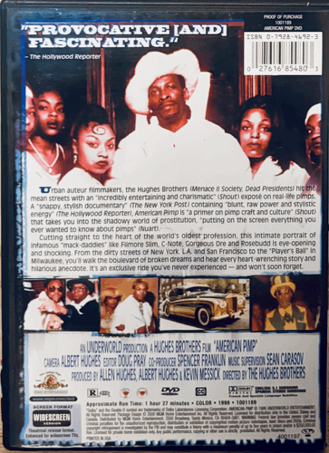 American Pimp (DVD 1999) Widescreen w/ Insert Documentary OOP*MA1 image 1