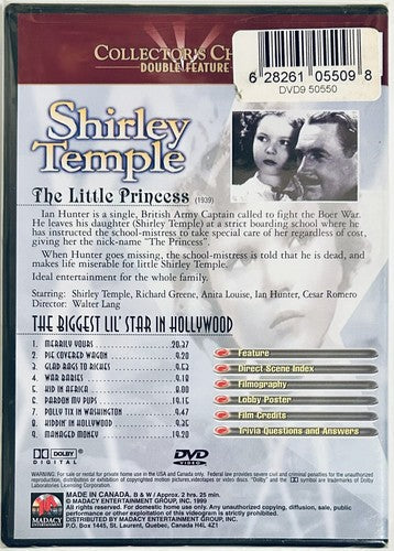 Shirley Temple Collectors Choice Double Feature (DVD, 1999) Madacy Brand NEW*GR1 image 2