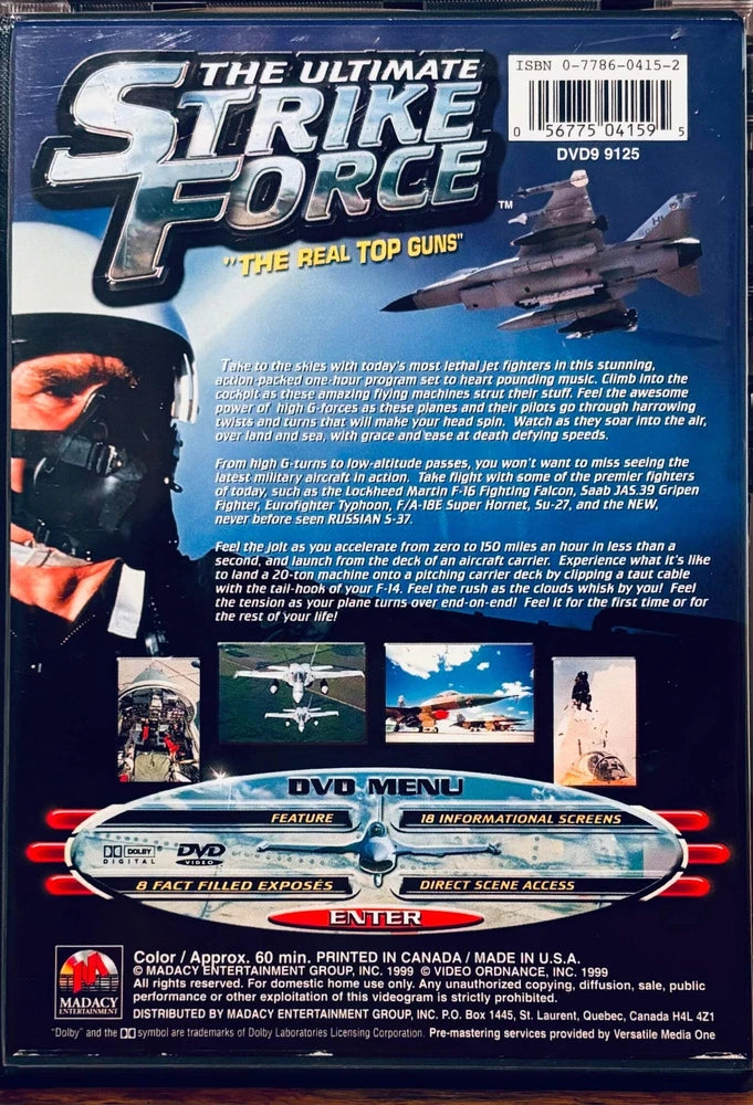 The Ultimate Strike Force "The Real Top Guns" (DVD, 1999) w/ Insert Madacy OOP * image 2