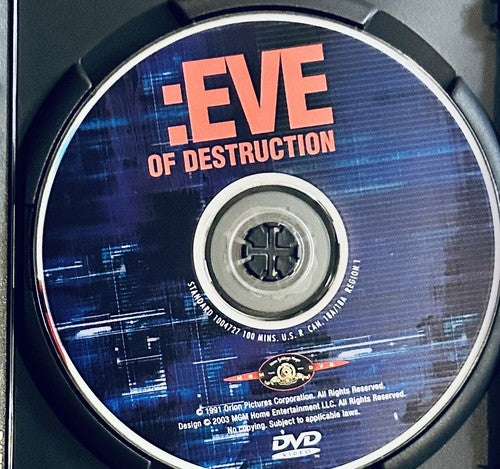 Eve Of Destruction (DVD, 2003) Gregory Hines Thriller MGM 1991 OOP *GR1 image 2
