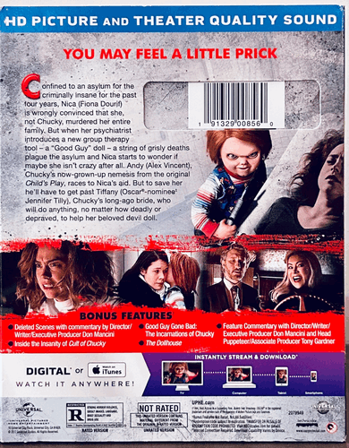 Cult of Chucky (Blu-ray ONLY 2017) w/ Lenticular Slipcover Horror Jennifer Tilly image 1