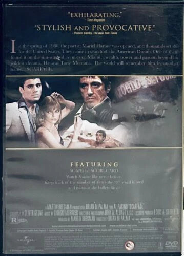 Scarface (DVD, 1983) Widescreen Slimcase Crime/Thriller Al Pacino En/Fr/Sp *BF1 image 1