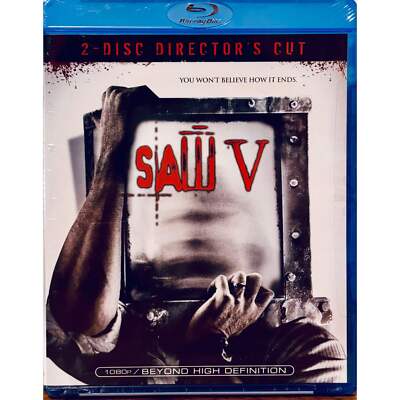 Saw V (Blu-Ray, 2009) 2-Disc Director's Cut, Horror/Splatter/Gore Lionsgate Bran image 0