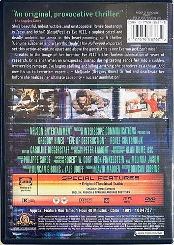 Eve Of Destruction (DVD, 2003) Gregory Hines Thriller MGM 1991 OOP *GR1 image 1