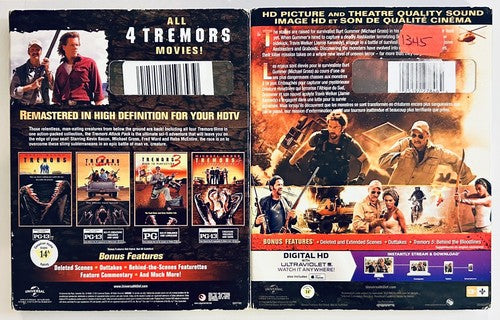 Tremors Attack Pack & Tremors 5 Bloodlines Blu-Ray Lot w/ OOP Slipcovers Horror image 3