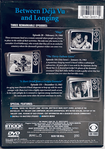 The Twilight Zone - Vol. 20 (DVD, 2000) Horror Sci-fi Image Entertainment image 1