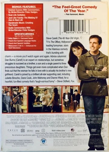 Dan in Real Life (DVD 2007) w/ Slipcover/Inserts WDS Bilingual Steve Carell*3HH image 2