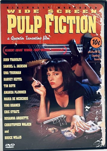 Pulp Fiction (DVD, 2000) Crime/Thriller w/ Insert 1994 Quentin Tarantino OOP*BF1 image 0