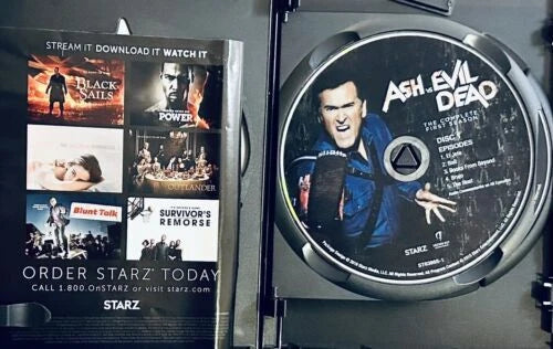 Ash vs Evil Dead (DVD) w/ Insert 2-Disc Set Season One STARZ Bruce Campbell *A11 image 2