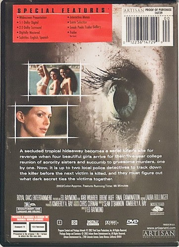 Final Examination (DVD, 2003) w/ Insert Horror/Thriller Artisan OOP *NE1 image 1